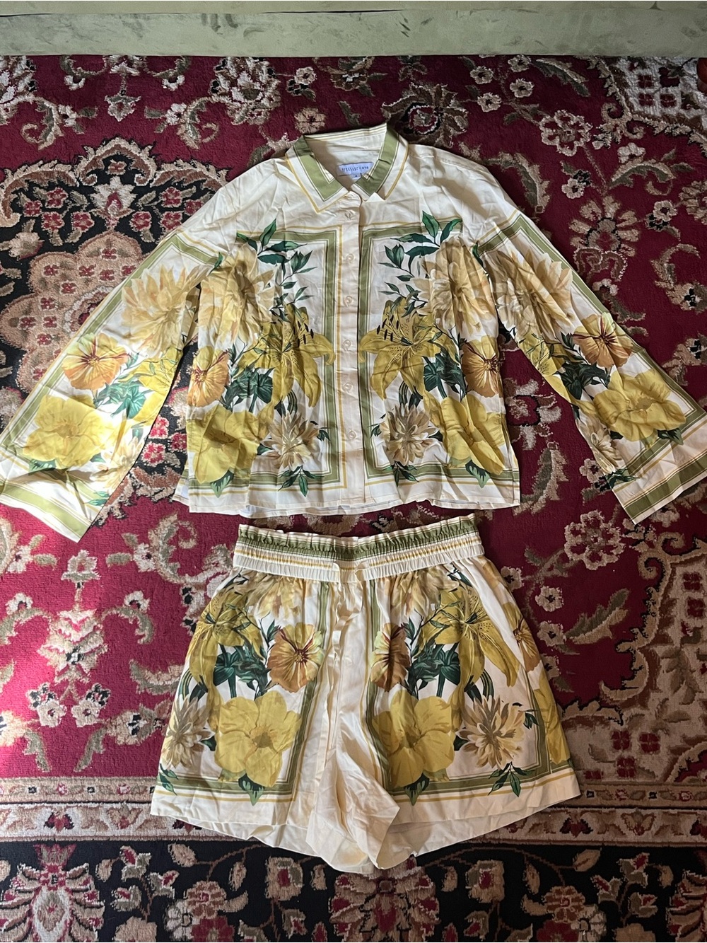 Derek Lam Floral Yellow Set